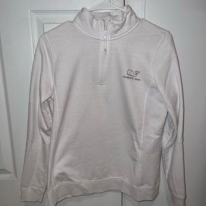 Vineyard Vines White 1/4 Zip (Women’s Medium)